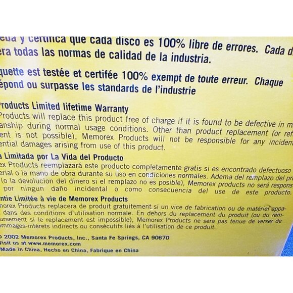 Memorex PC Formatted 3.5 Inch Computer Diskettes 10-Pack HD IBM 2SHD Vintage - Picture 13 of 16